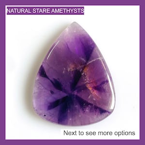 Natural Trapiche Amethyst Cabochon: Mix Shape Healing Crystal