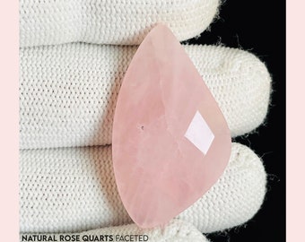 Cuarzo rosa facetado: formas variadas para hacer joyas