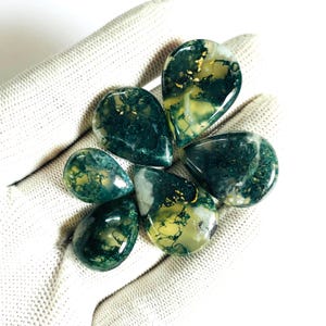 Natural  Green Moss Agate Gemstone For Jewelry, High Quality Moss Agate Gemstone, Wholesale Price shop Moss Agate Cabochons, Gift for her