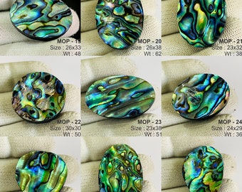 Abalone Shell cabochon Gemstone, Natural Abalone Cabochon For Jewelry Making DIY, Abalone shell for Jewelry