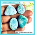 Natural Larimar Cabochon: Loose Gemstone for Jewelry Making product logo