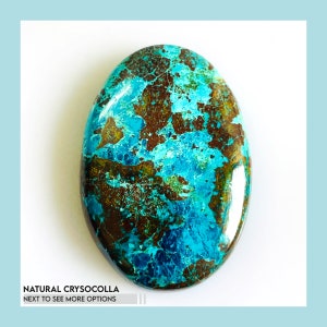 Natural Chrysocolla Malachite Cabochon Gemstone for Jewelry Making