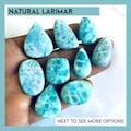 Natural Larimar Cabochon: Loose Gemstone for Jewelry Making product logo