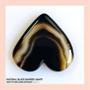 Cabochon En Agate Noire Forme Goutte 15x7mm - Pour Bijoux DIY - Pièce Unique