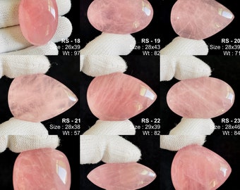 Natural AAA+ Rose Quartz Mix Shape Gemstone, Cabochon Gemstone, Calibrated Gemstone for jewelry