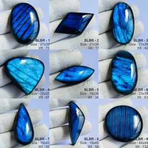 AAA Qualität Blau Labradorit Edelstein Großhandelspreis Stein Natürliche Blau Labradorit Cabochons Handgefertigt Und Hand poliert. Bild 2