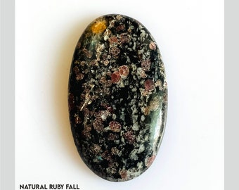 Cabujón de rubí natural: Piedra preciosa suelta para la fabricación de joyas.