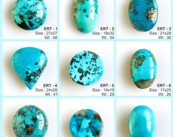 Natural Persian Turquoise Gemstone Cabochons for making jewelry, Genuine Turquoise Cabochons lot wholesale price gemstone for jewelry