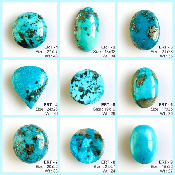 Natural Persian Turquoise Gemstone Cabochons for making jewelry, Genuine Turquoise Cabochons lot wholesale price gemstone for jewelry