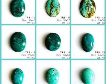 Cabochon de mélange de pierres précieuses de turquoise tibétaine 100 % naturelle, cabochon de turquoise fait main, turquoise pour la fabrication de bijoux