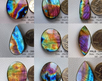 Natural Multi Rare Fire Labradorite Cabochon, Multi Purple Labradorite, Loose Gemstone, Labradorite Crystal, Labradorite Loose Gemstone