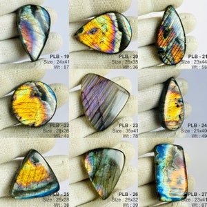 CABOCHON LABRADORITE naturelle Multifire, vente en gros, lot de pierres précieuses de labradorite, qualité AAA, taille de mélange de pierres de labradorite, lot de labradorite bleue image 4