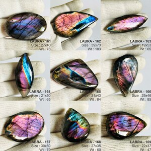 CABOCHON LABRADORITE naturelle Multifire, vente en gros, lot de pierres précieuses de labradorite, qualité AAA, taille de mélange de pierres de labradorite, lot de labradorite bleue image 7