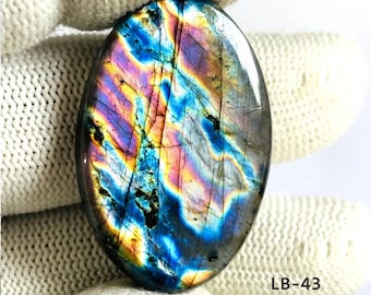 Purple Flashy Labradorite Cabochon: Loose Gemstone Lot