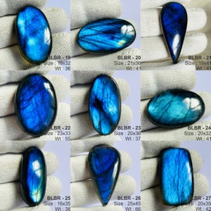 AAA Qualität Blau Labradorit Edelstein Großhandelspreis Stein Natürliche Blau Labradorit Cabochons Handgefertigt Und Hand poliert. Bild 5