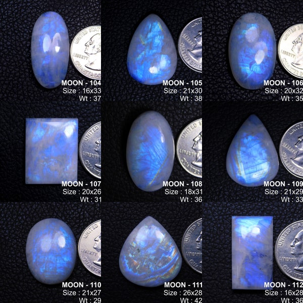 Natural Moonstone Rainbow moonstone Mix Shape& Size Cabochon, Blue fire Play Moonstone , Top Quality Flashy Rainbow Moonstone, Gift For Her