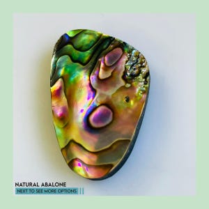 Natural Abalone Shell Cabochon: DIY Jewelry Making Gemstone