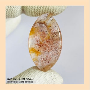Natural Super Sevan Gemstone Cabochon: Handmade Jewelry Stone