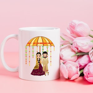 Indian Wedding GiftIndian Wedding Mug |Engagement gift |Indian Engagement |Desi Wedding | Hindu Wedding |Bridal Gift Mug | Personalized Mug
