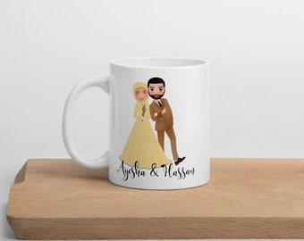 Taza personalizada de Eid / Regalo de Eid musulmán / Taza de Ramadán Mubarak / Regalo islámico / Taza con nombre personalizado / Eid Mubarak / Taza de pareja personalizada / Decoración de Eid