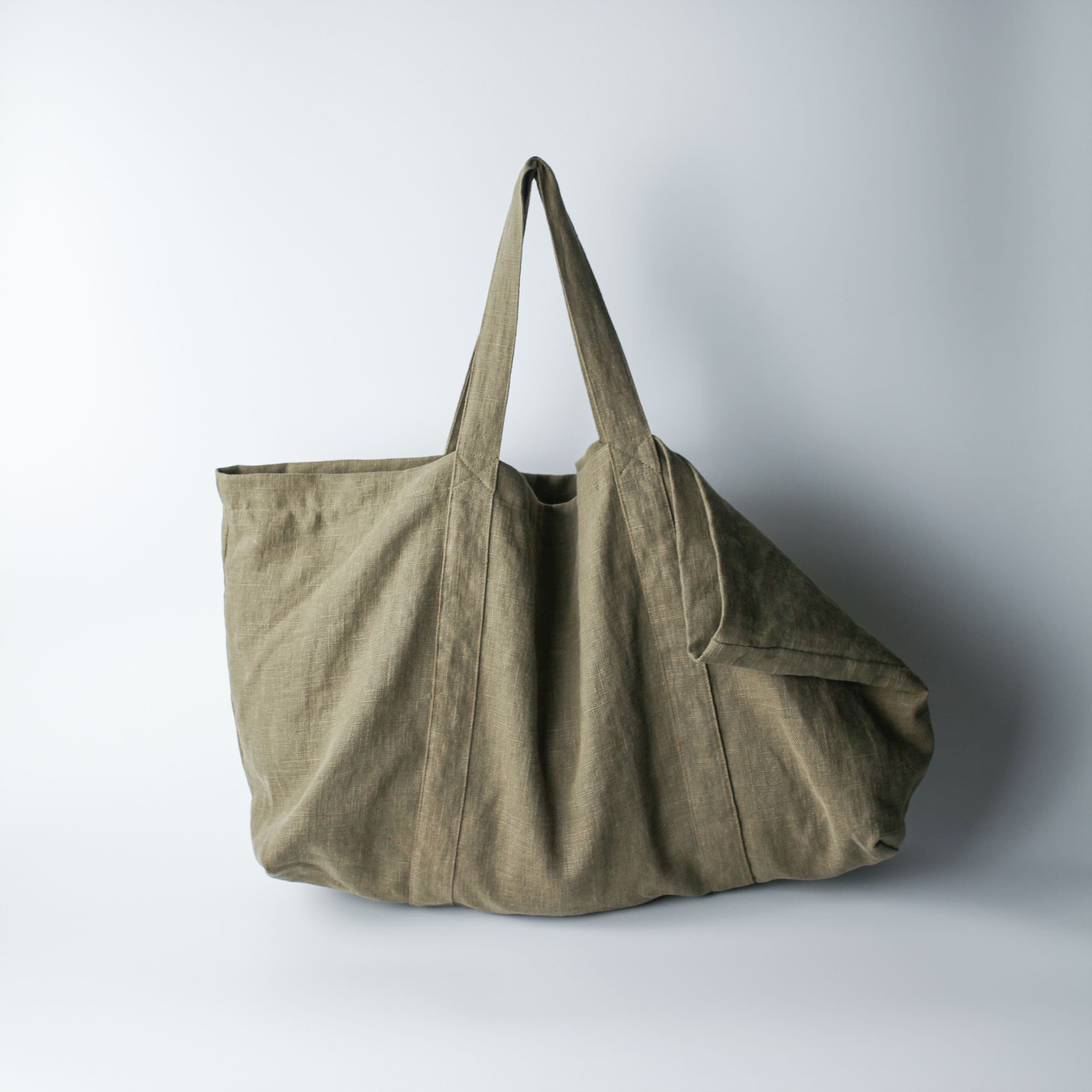 Urban French linen tote bag. Natural linen bag. Natural Etsy
