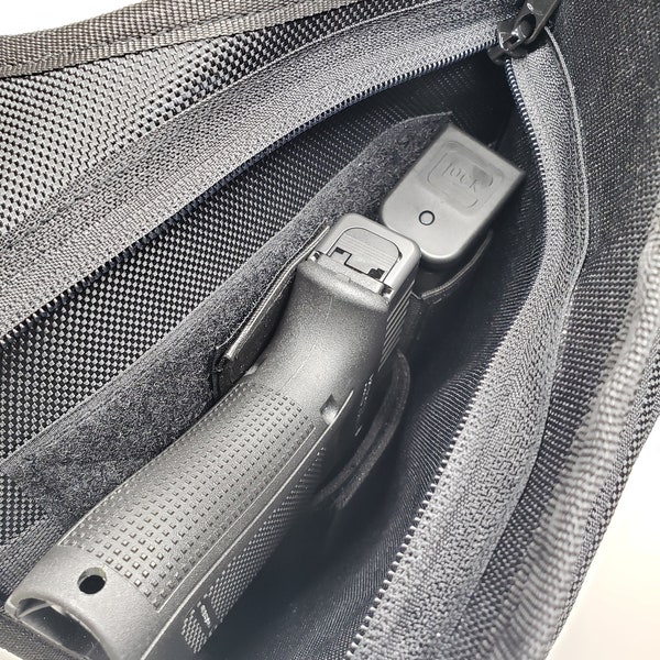 Concealed carry weapon sling bag v1 (right handed)