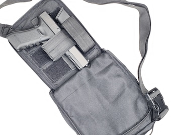 Sling bag v2, ccw sling bag, conceal carry purse, conceal carry fanny pack, conceal carry. (right handed)