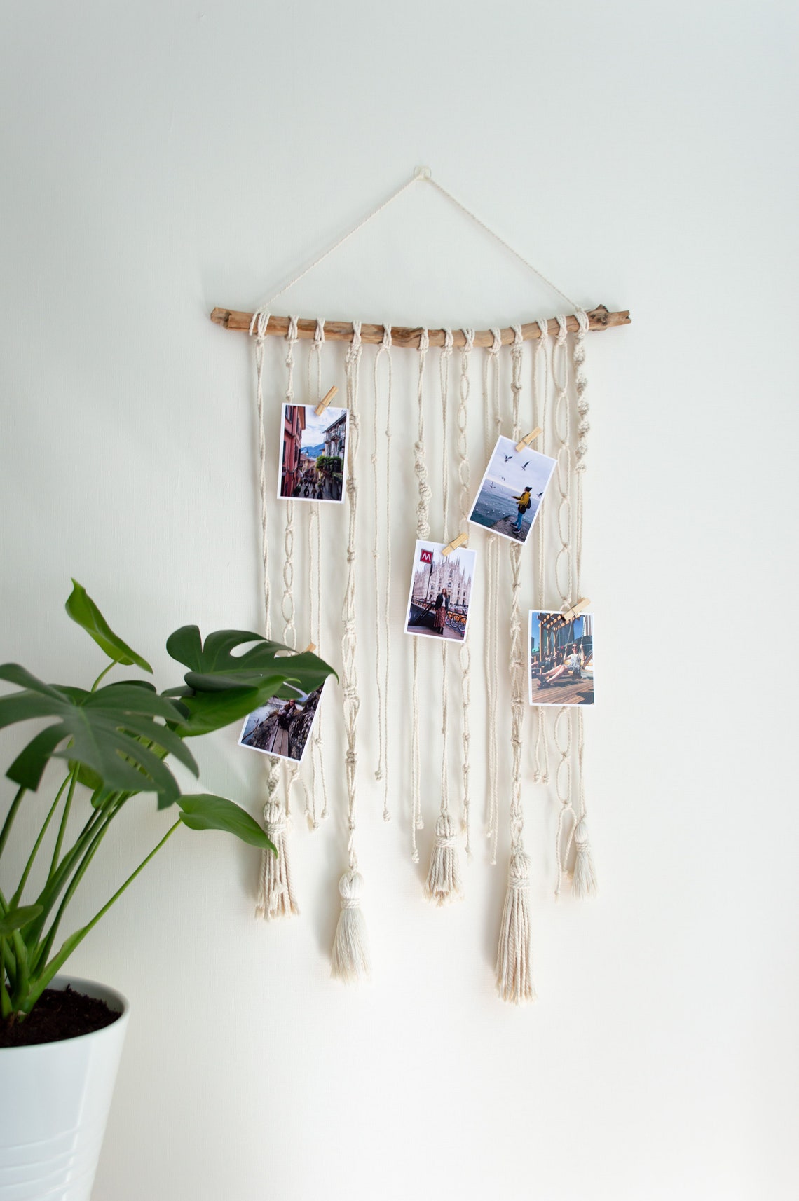 Hanging photo postcard display picture holder with mini Etsy