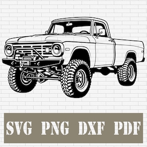 1968 Power Wagon SVG: Classic 4x4 Truck Clip Art (Digital Download)