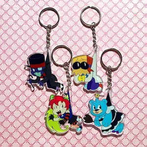 Villainous acrylic charms