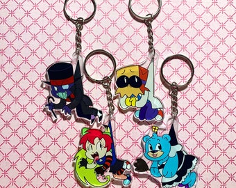 Villainous acrylic charms