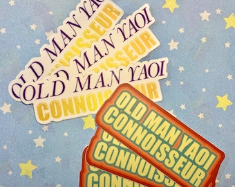 Old Man Yaoi Connoisseur sticker