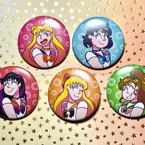 Sailor Scouts Buttons