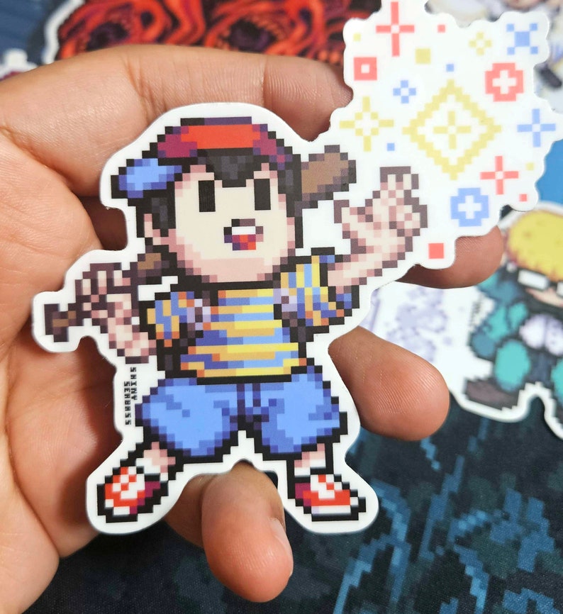 Earthbound Pixel Art Stickers | Premium Matte Vinyl Stickers | Nintendo ...