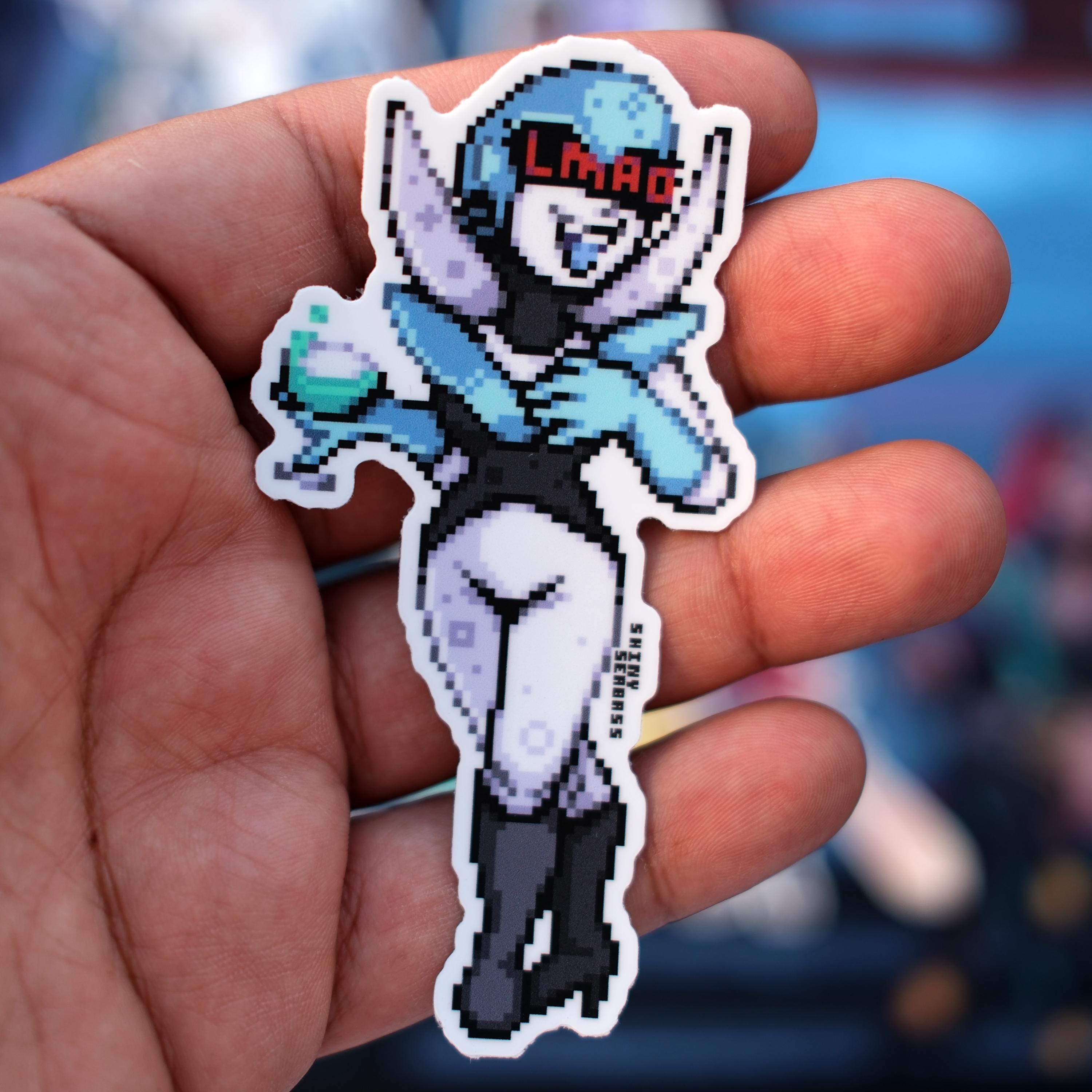 Tv Time Ralsei Deltarune Undertale Pixel Art Stickers | Susie Kris Lancer Ralsei Queen ...