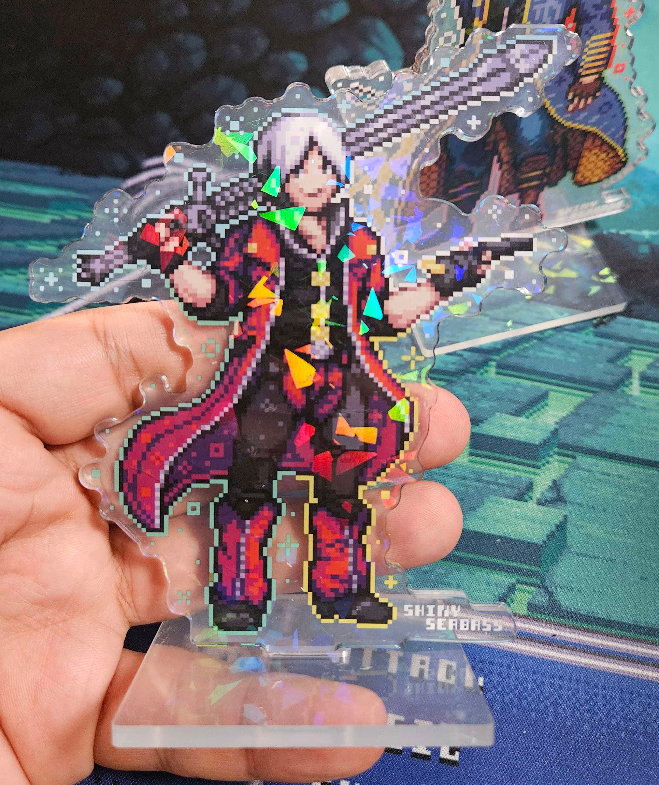 Devil May Cry Acrylic Standee Pixel Art | Double Sided Cracked