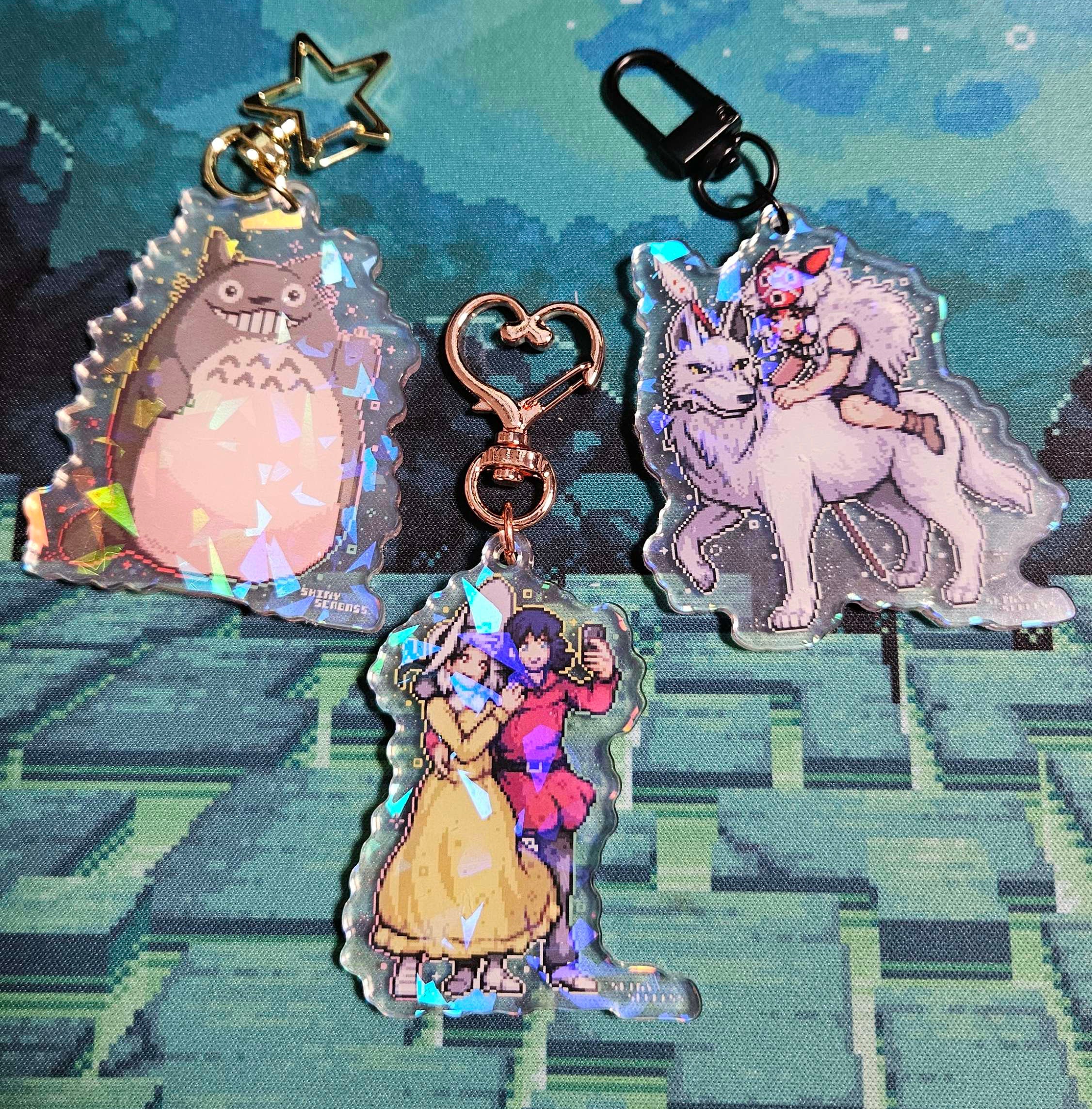 スタジオジブリ ハウルの動く城 トトロ もののけ姫 アクリルチャーム