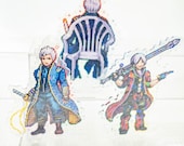 Devil May Cry Acrylic Standee Pixel Art | Double Sided Cracked