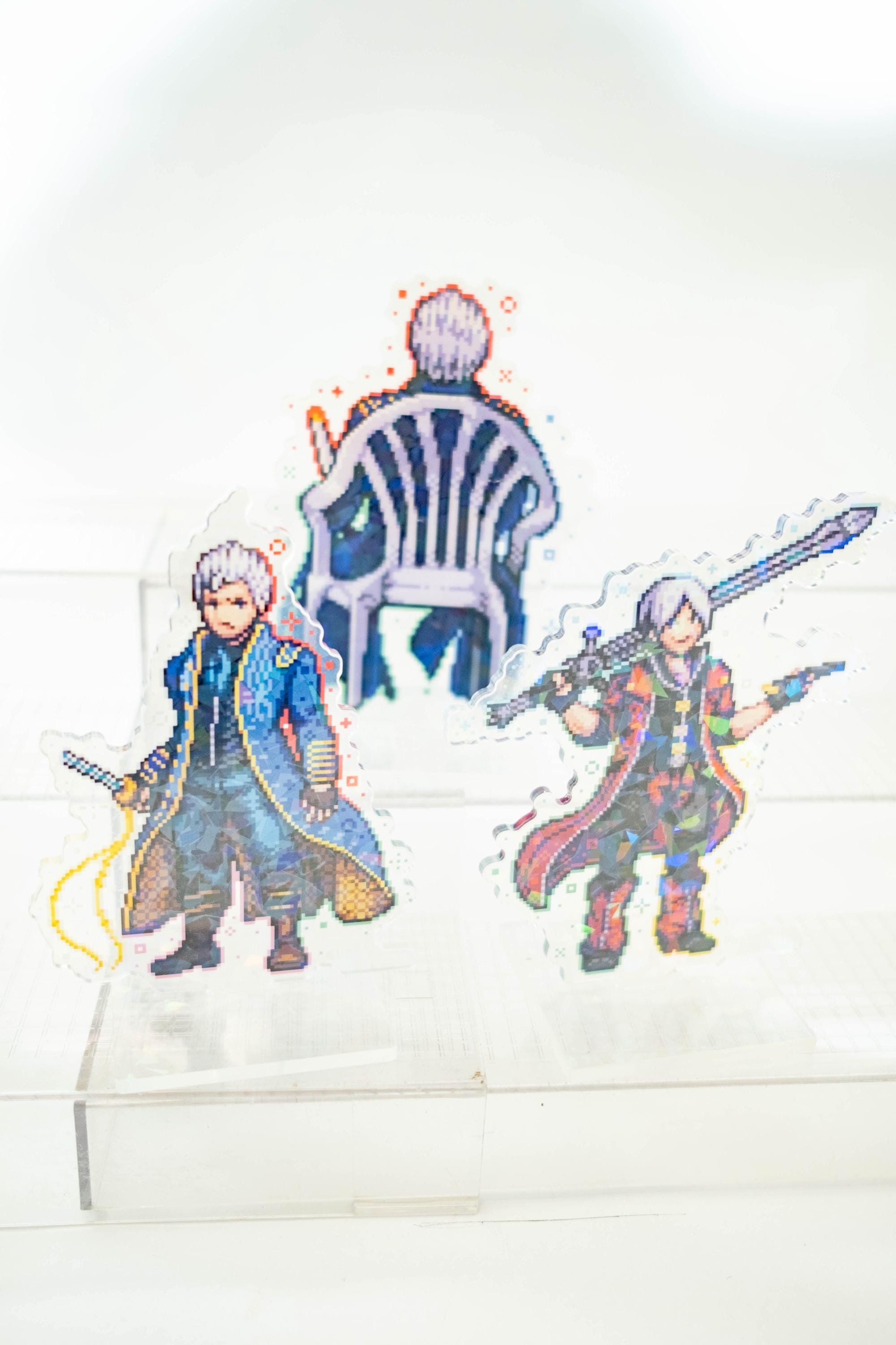 Devil May Cry Acrylic Standee Pixel Art | Double Sided Cracked