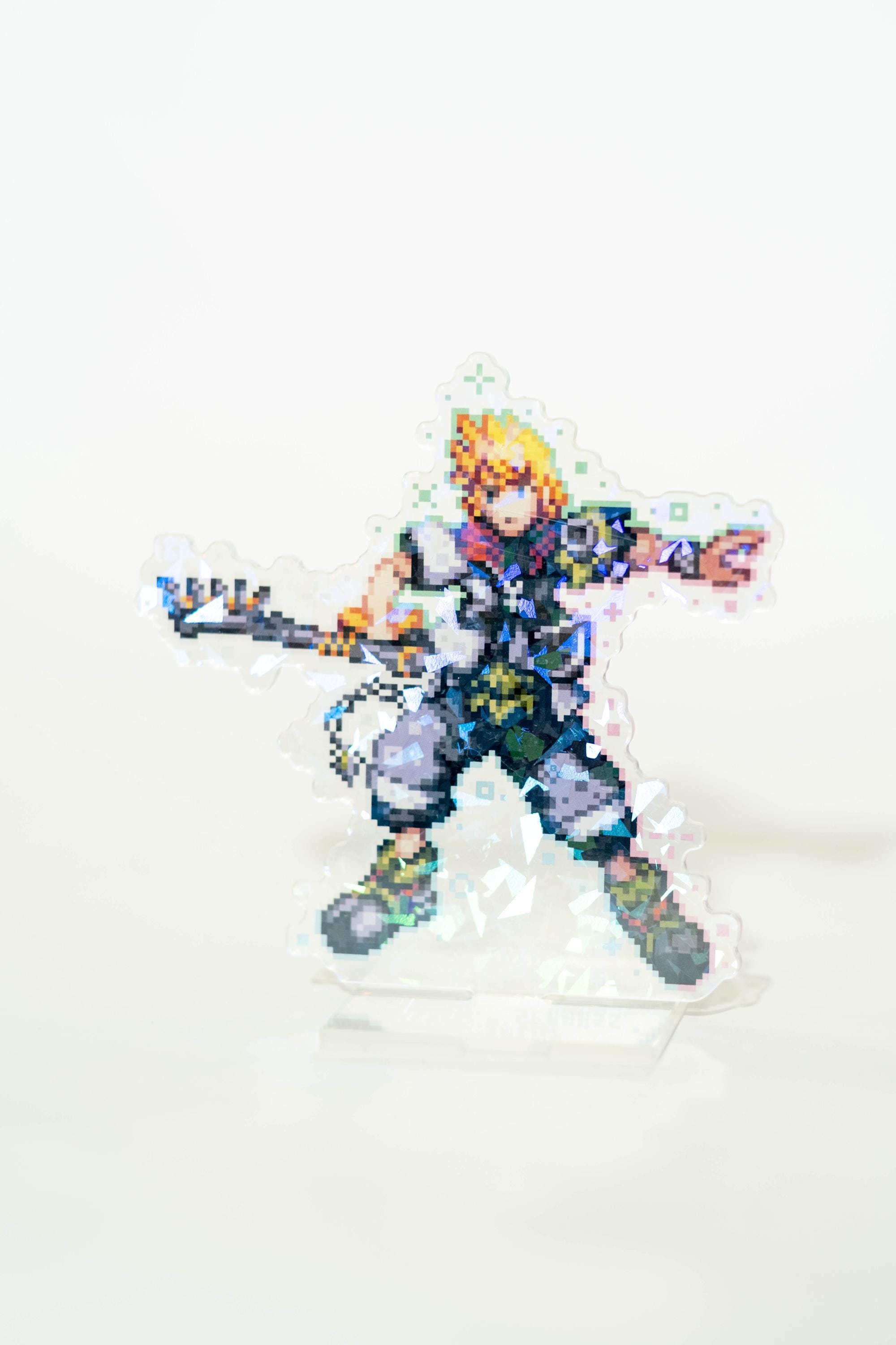 Kingdom Hearts Pixel Art Acrylic Standees | Sora Kairi Riku Axel