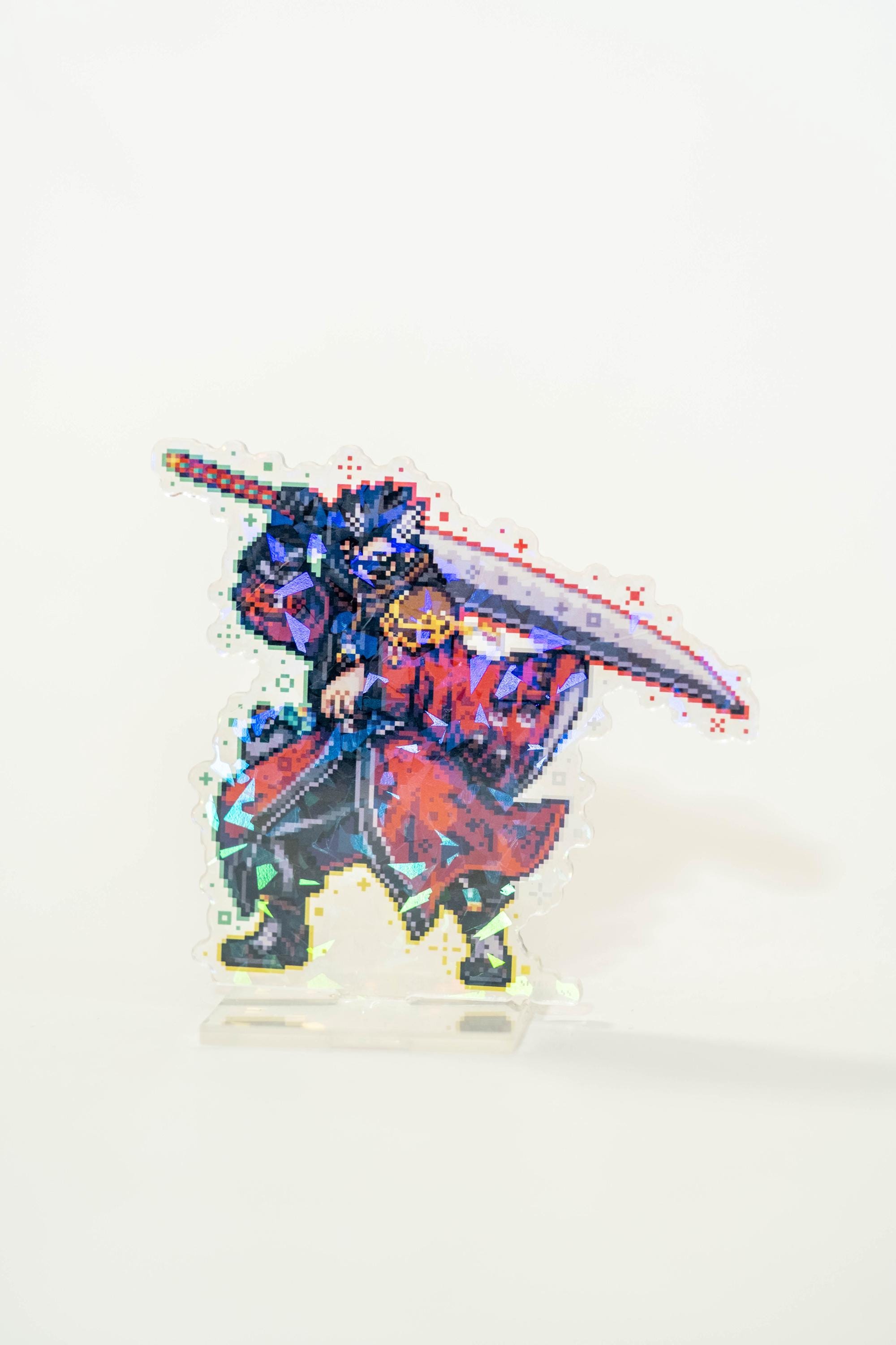 ティーダ＆ユウナ　ファイナルファンタジー　ピクセルリマスター　アクリルスタンド ファイナルファンタジーX アクリルスタンド ピクセルアート | 両面