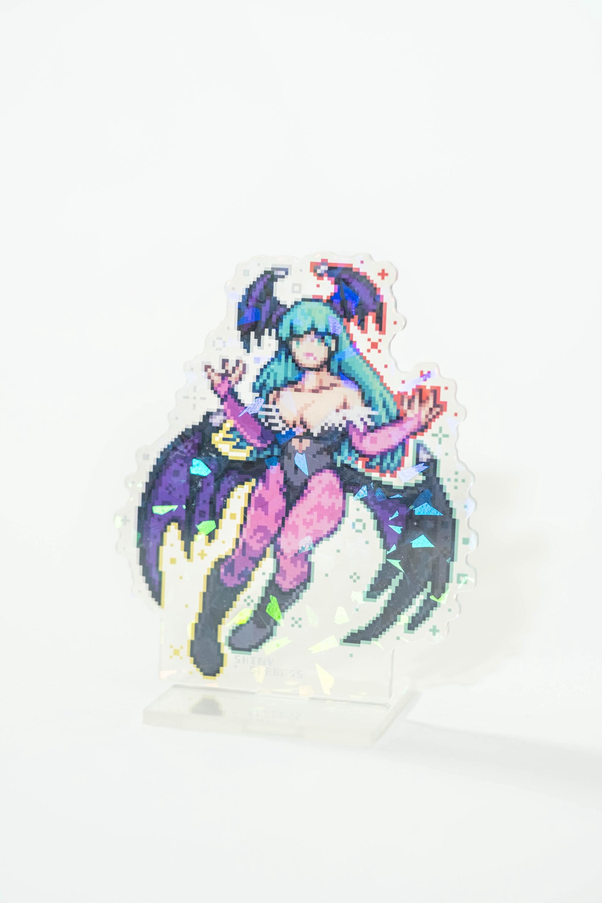 MVC Pixel Art Art Acrylic Standees | Double Sided Cracked