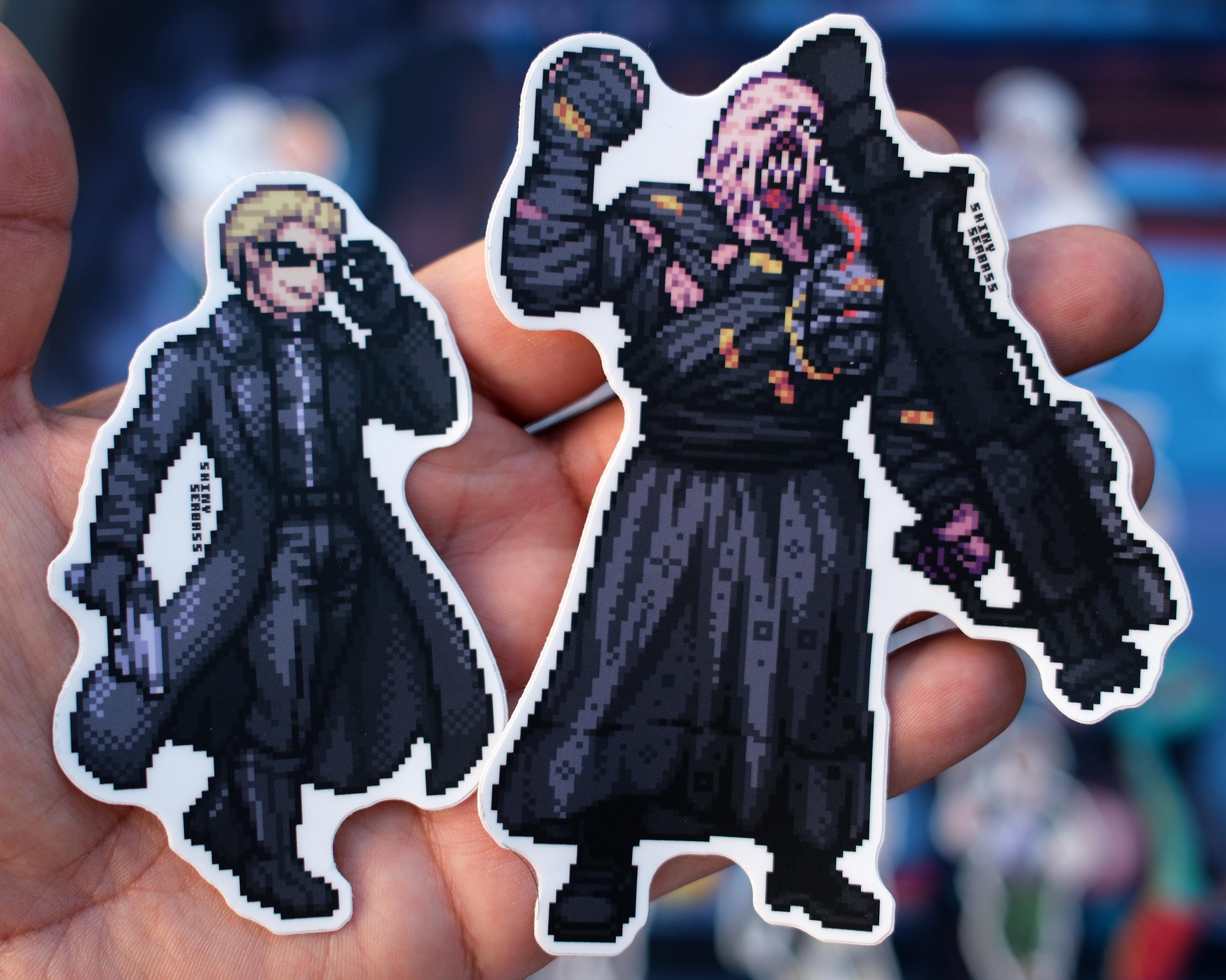 バイオハザード ピクセルアート ステッカー | レオン・S・ケネディ