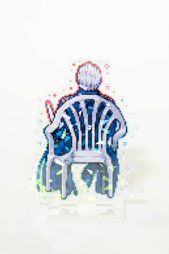 Devil May Cry Acrylic Standee Pixel Art | Double Sided Cracked