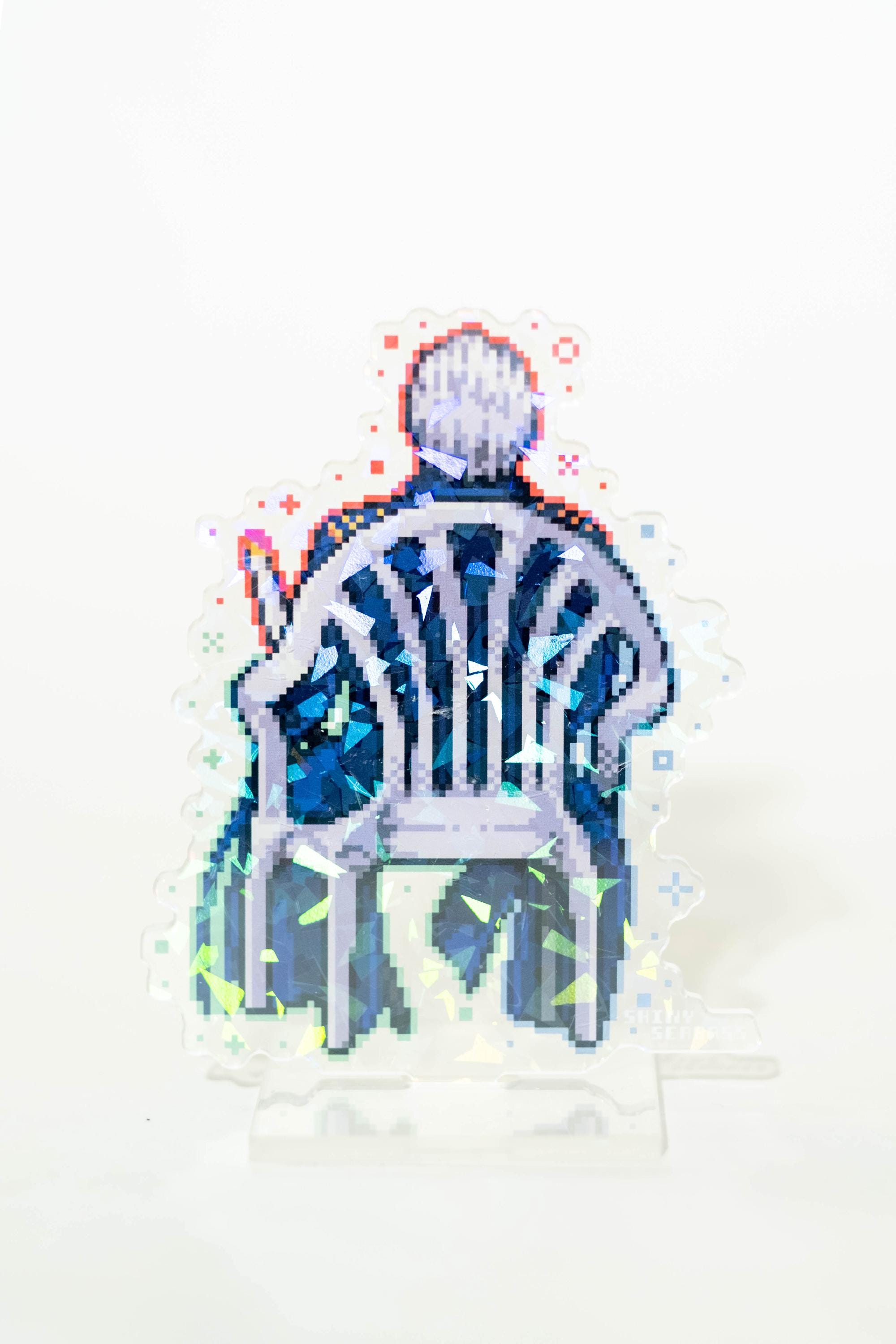 Devil May Cry Acrylic Standee Pixel Art | Double Sided Cracked