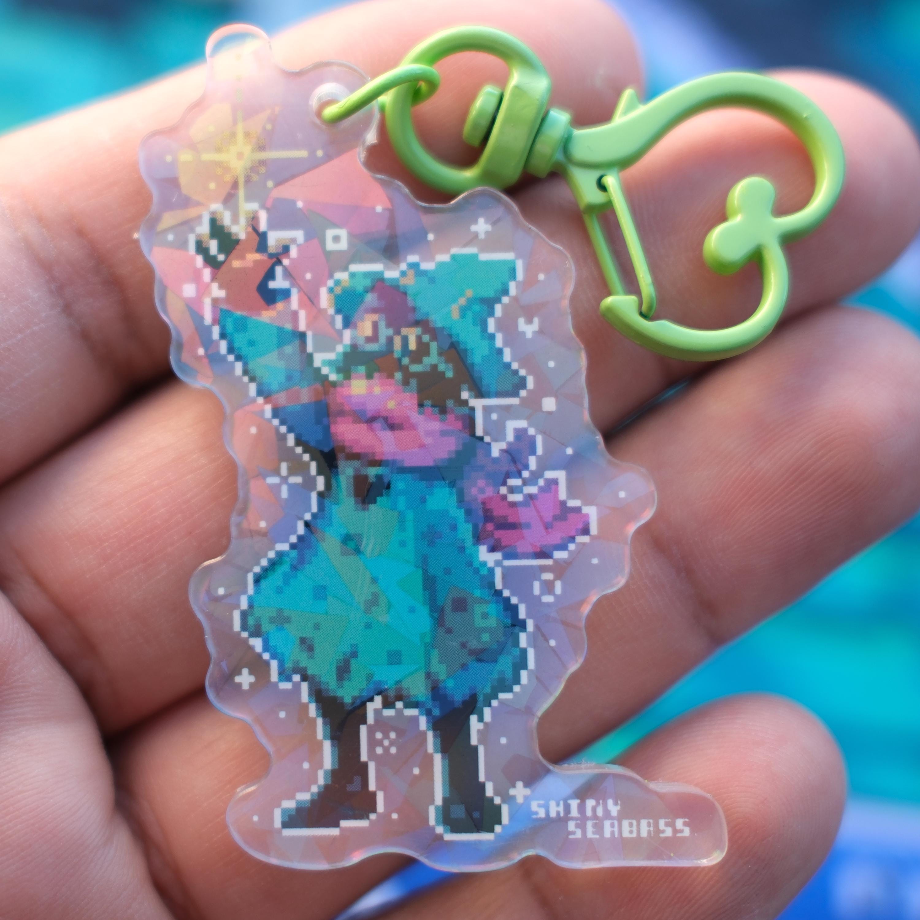 Tv Time Ralsei Deltarune Undertale Pixel Art Acrylic Charms Kris Susie Ralsei Tenna ...