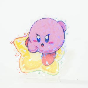 Super Smash Bros Pixel Art Acrylic Standees | Kirby King Dedede Banjo ...