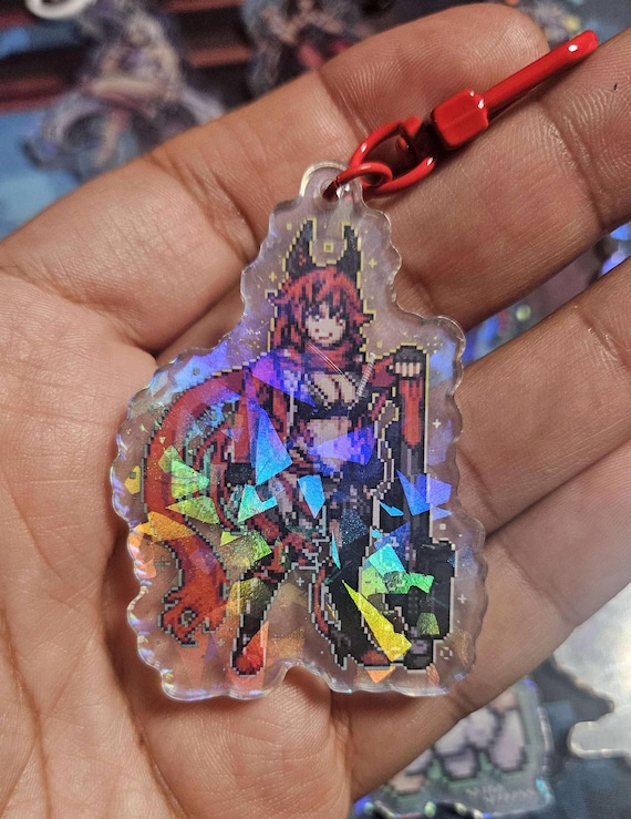 Goddess of Victory Nikke Acrylic Charm Pixel Art | Rapi Anis Neon