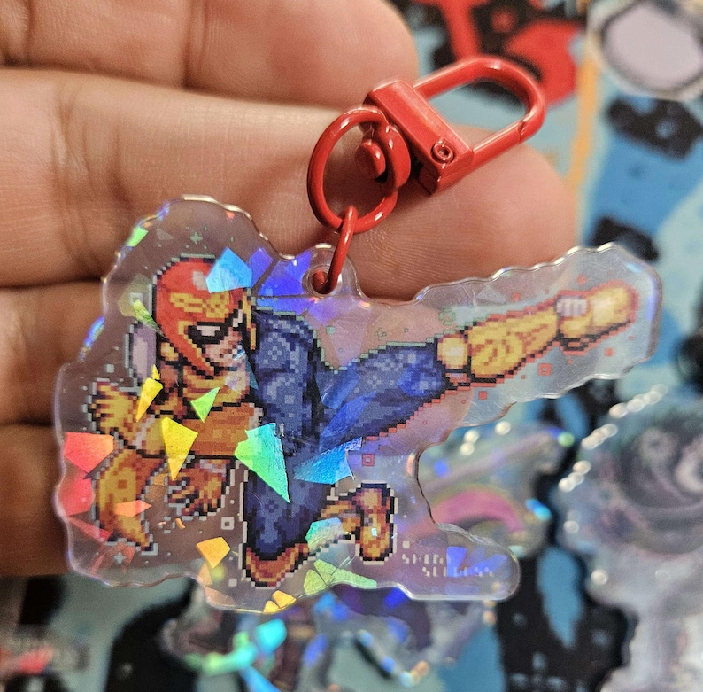 Super Smash Brothers Ultimate Pixel Art Acrylic Charm| Nintendo Kirby ...