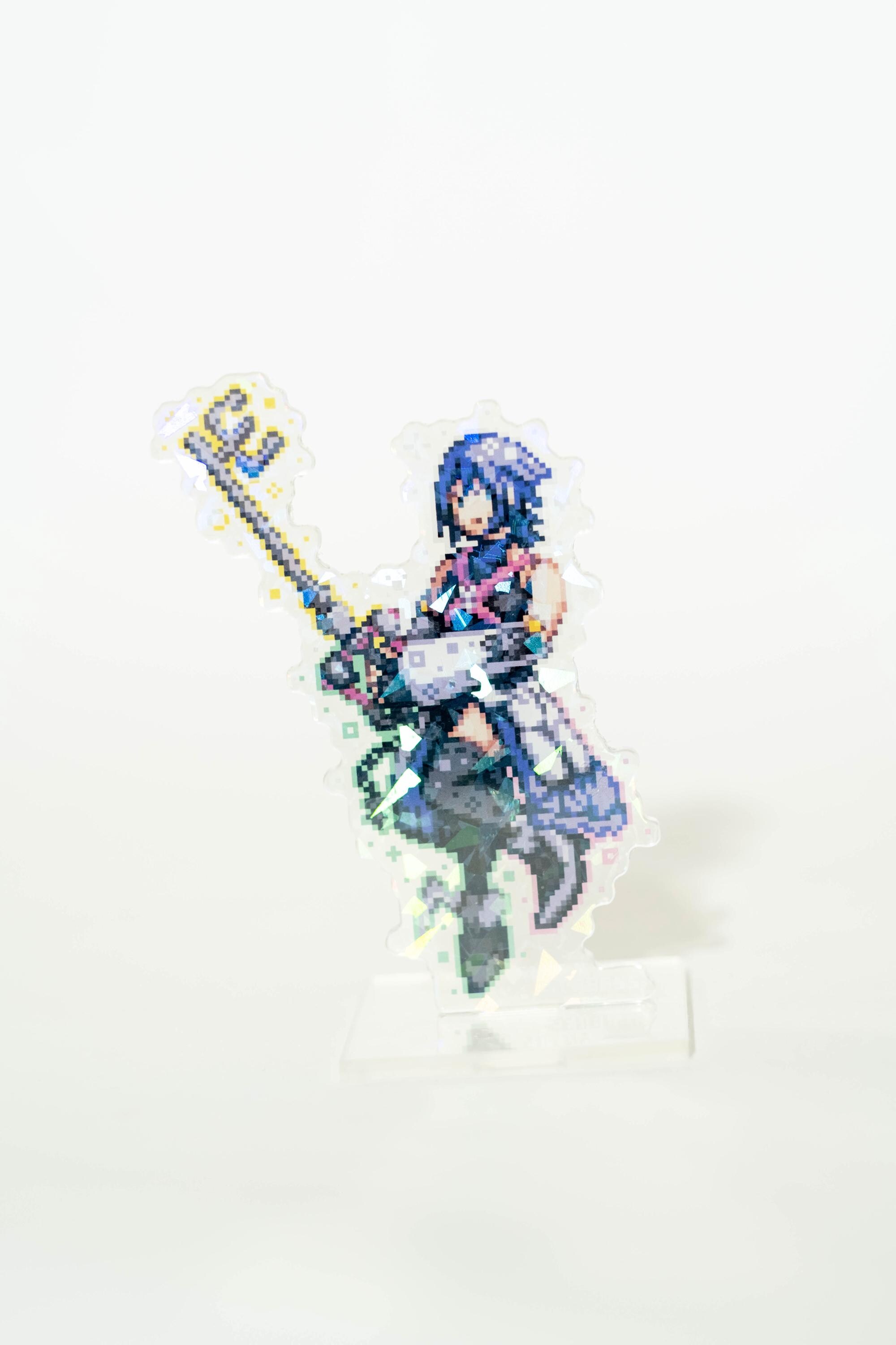 Kingdom Hearts Pixel Art Acrylic Standees | Sora Kairi Riku Axel